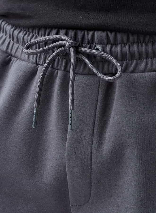 Kappa Logo Detail Shorts with Drawstring Closure and Pockets - Image 4