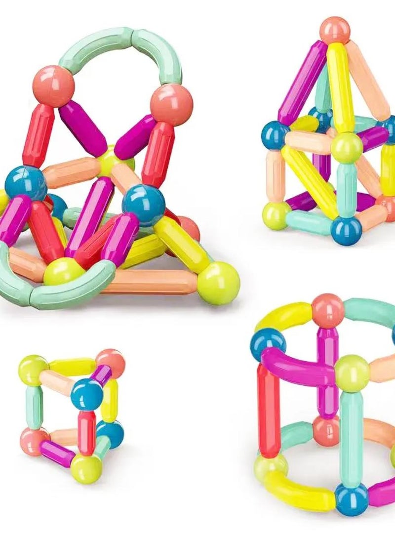 Magnetic Stick, Balls and Rods Set, Building Sticks Blocks, STEM Stacking Toys Magnet Educational for Kids Boys Girls - 42 PCS - Image 3