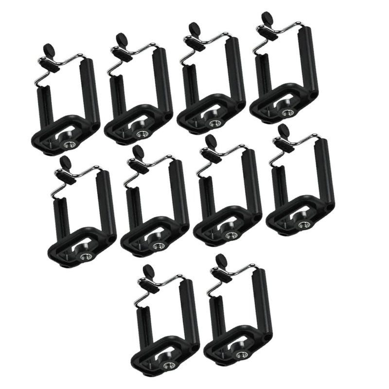 10 Pack Universal Phone Tripod Clip Holder For Smartphone Photography Video Recording - Image 2