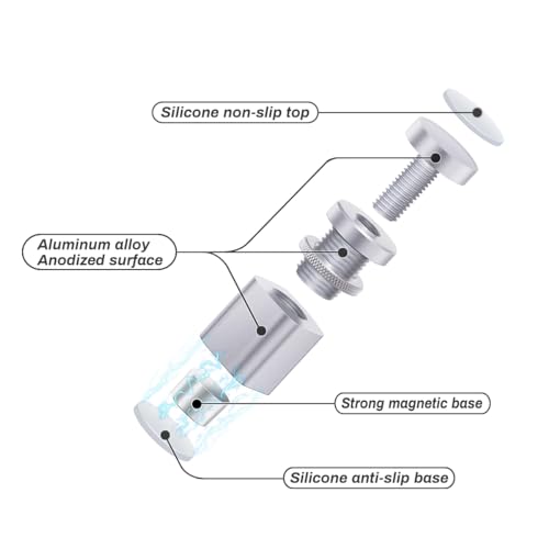 AVERZELLA GPU Sag Holder Bracket, Graphics Card Brace Support, Universal VGA/ Video Card Stand, All Aluminum Alloy with Magnetic Base (S, Silver) - Image 4