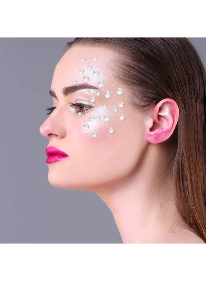 2100 قطعة من ملصقات الماس المائي ، ملصقات الأحجار الكريمة اللامعة الذهبية ، ملصقات الأحجار الكريمة الفن الماس فلاش ، ديكور الأظافر للحرف اليدوية للوجه ، شفافة 6 لوحات - Image 3