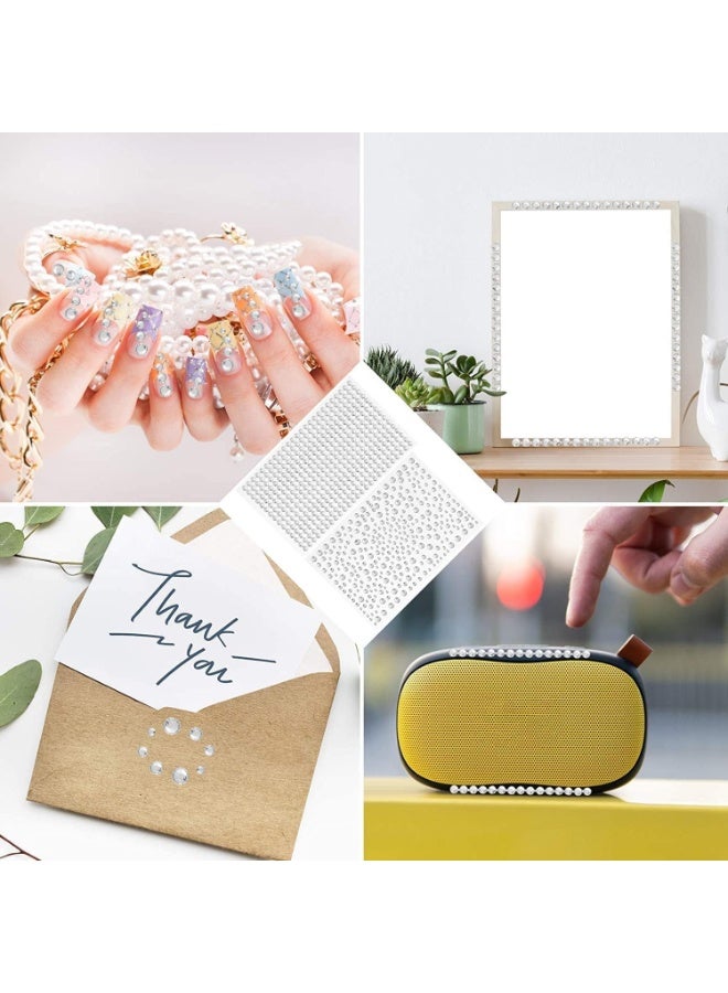 2100 قطعة من ملصقات الماس المائي ، ملصقات الأحجار الكريمة اللامعة الذهبية ، ملصقات الأحجار الكريمة الفن الماس فلاش ، ديكور الأظافر للحرف اليدوية للوجه ، شفافة 6 لوحات - Image 4