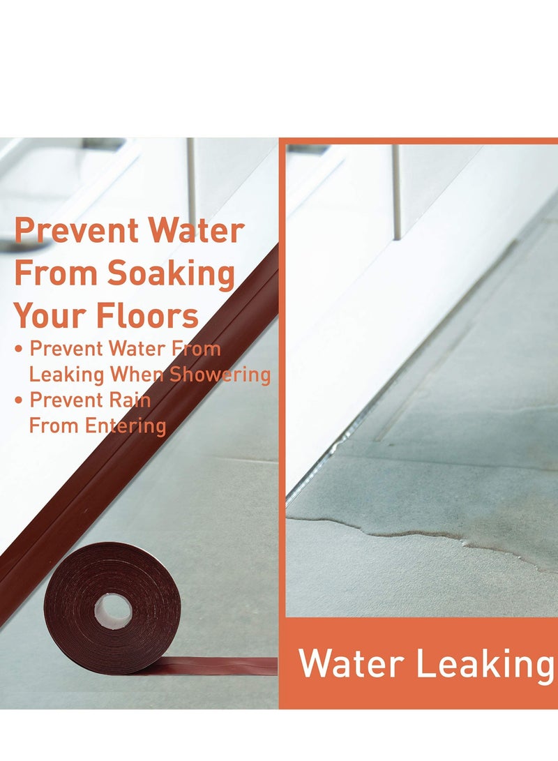 كابتن تيك 33 Feet Door Weather Stripping, Silicone Seal Strip Window Seal Silicone Sealing Tape for Door Draft Stopper Adhesive Tape for Doors Windows and Shower Glass Gaps - 2 Rolls KSA | Riyadh, Jeddah - Image 4