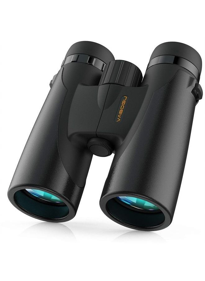 Vabogu 12x42 Binoculars for Adults and Kids BAK4 Prism FMC Lens Low Light Night Vision Binoculars for Birds Watching Hunting Sports Travel Sightseeing Outdoor Activities  - Image 1