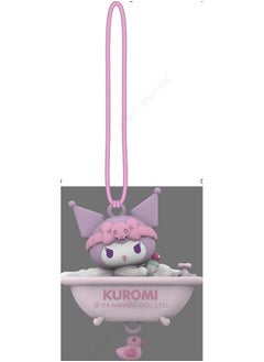 Miniso Decorate your car with this cute Kuromi hanging ornament from the Body Wash Series. 