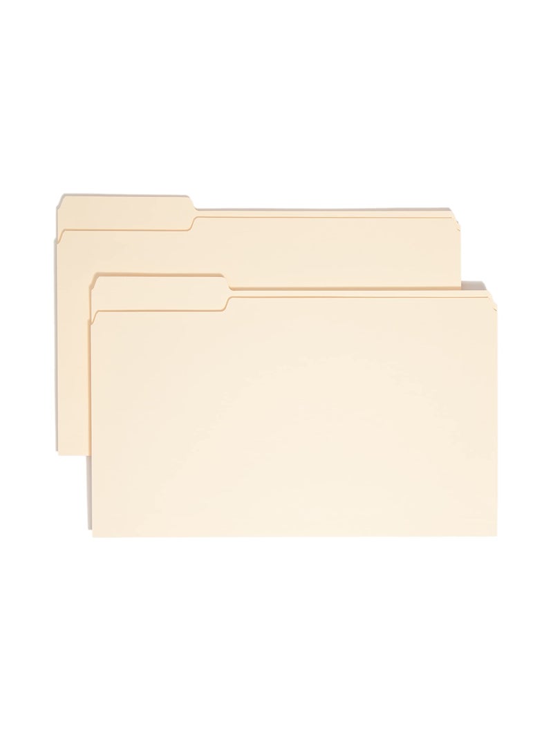 Smead File Folder, 1/3-Cut Tab, Left Position, Legal Size, Manila, 100 per Box (15331) - Image 1