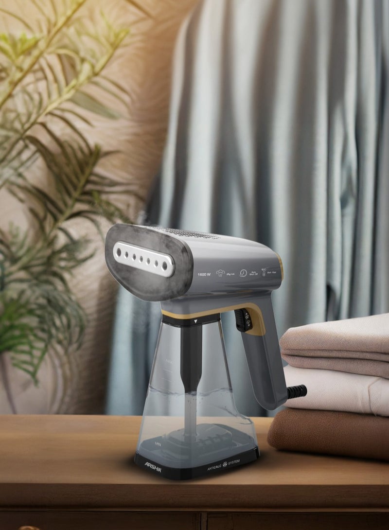 Arshia German Handheld Steam Iron 1600 Watts - Black - Image 2