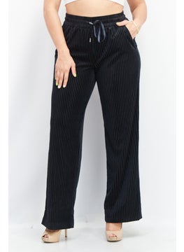 ESPRIT Women Textured Corduroy Pants, Navvy  - Image 1