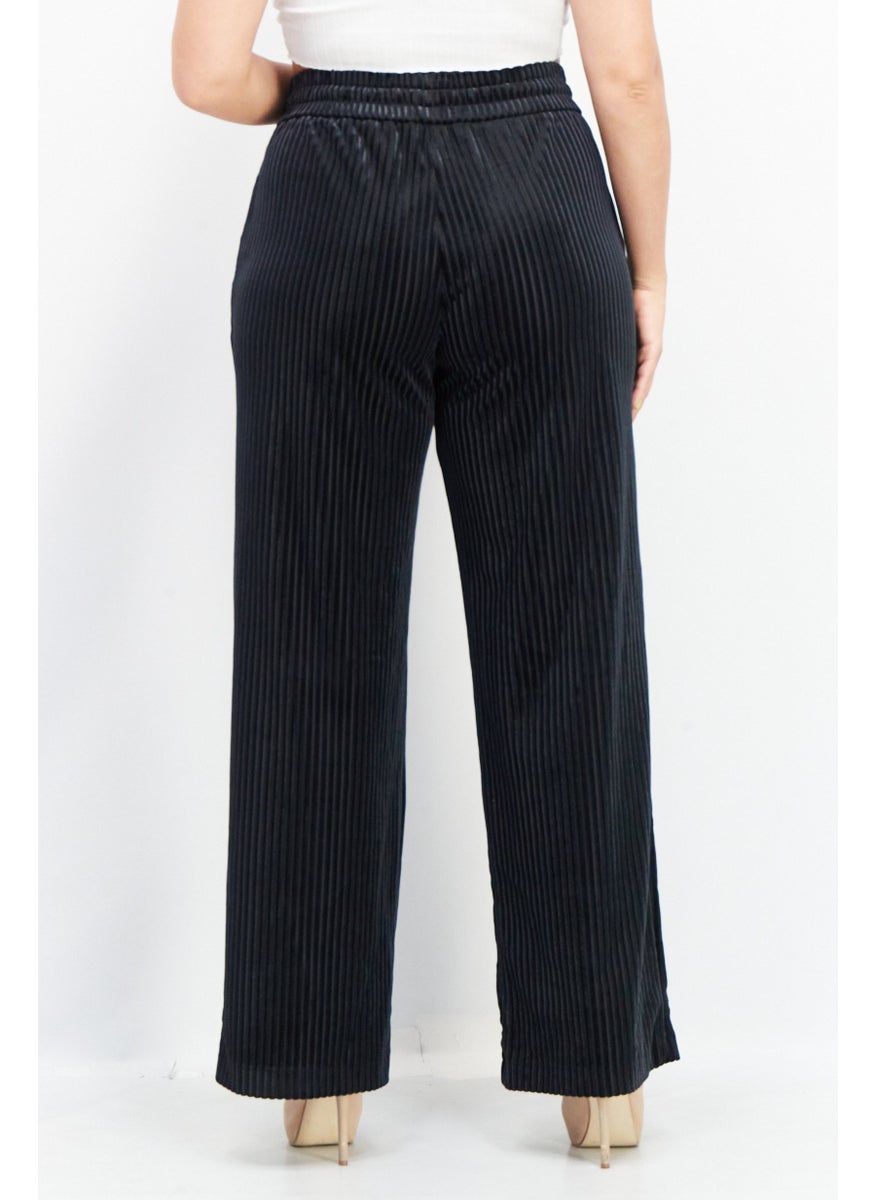 ESPRIT - Women Textured Corduroy Pants, Navvy - Image 1