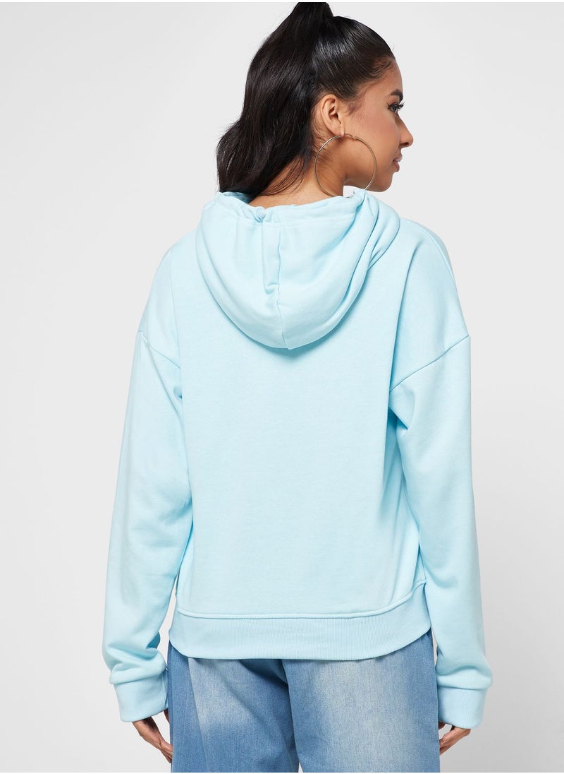 Ginger - Slogan Hoodie With Puff Print - Image 1