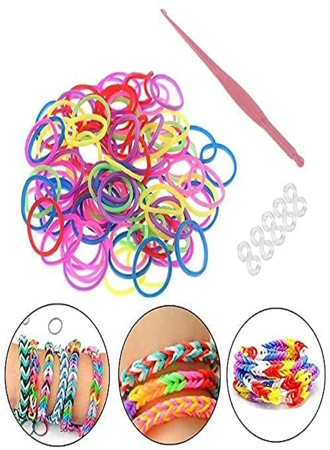 E - Buddies Kids Rainbow Rubber Bands for Bracelets Kit with Case 2400 Loom Bands DIY Crafting Bracelet Making Kit Gifts for Boys Girls - Image 3
