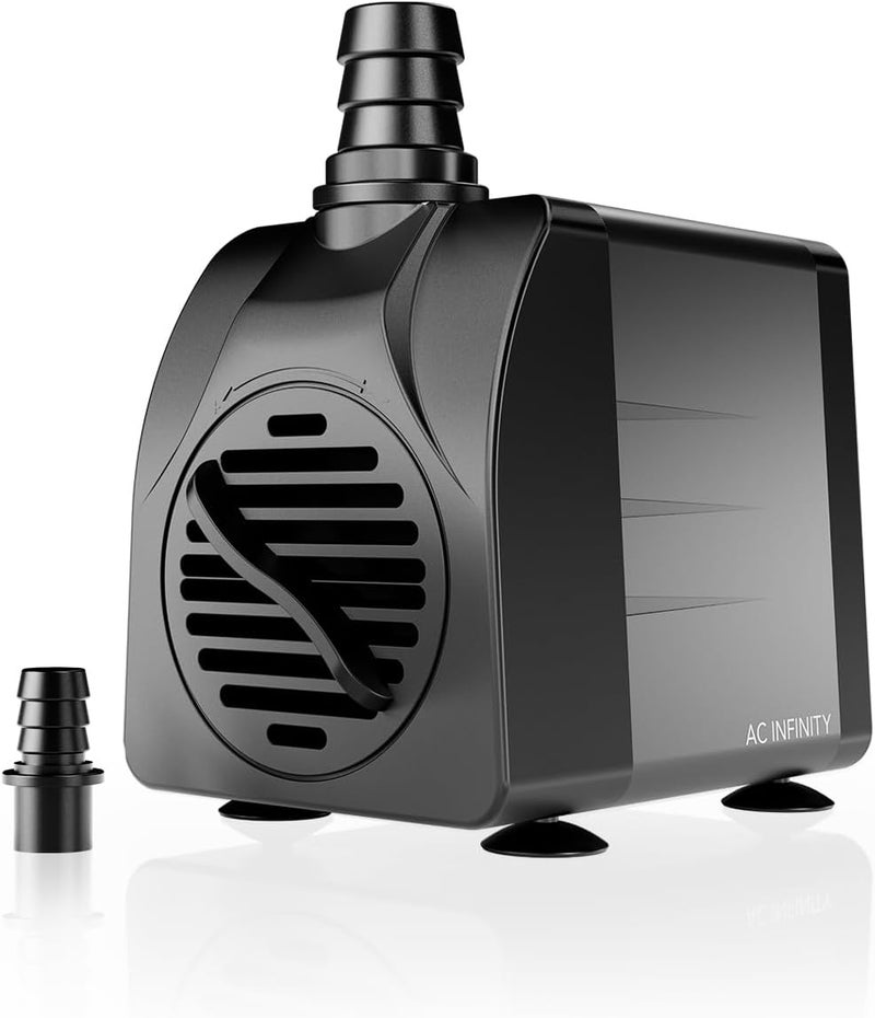 AC Infinity Submersible Water Pump 211 GPH (800 L/H), Ultra Quiet 18W Fish Tank Flow Pressure Control with 5 ft. High Lift Pump for Aquariums, Fountains, Ponds, Pools, Hydroponics - Image 1