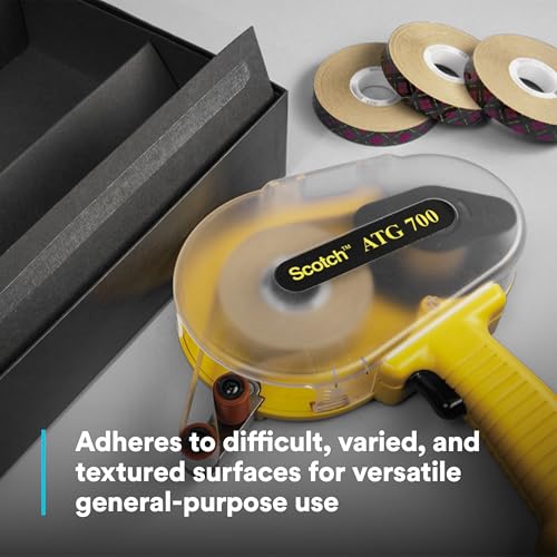 3M Scotch ATG Adhesive Transfer Tape 924 Clear, 0.50 in x 36 yd 2.0 mil (Pack of 12) - Image 5