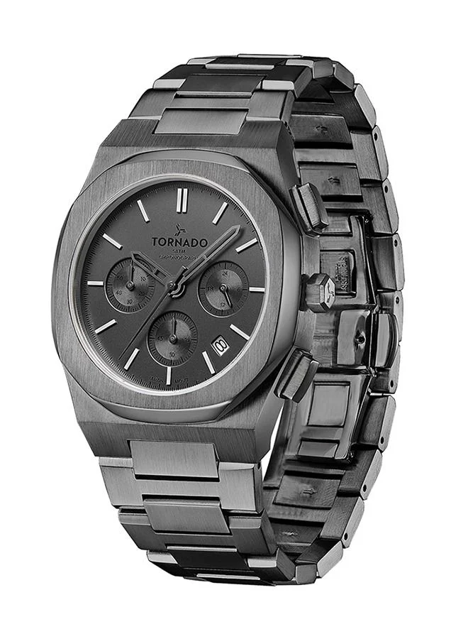 TORNADO Chronograph Grey Dial Watch - T21102-XBXX - 40mm