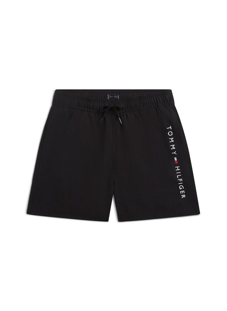 TOMMY HILFIGER Original Logo Embroidery Mid Length Swim Shorts - Image 1