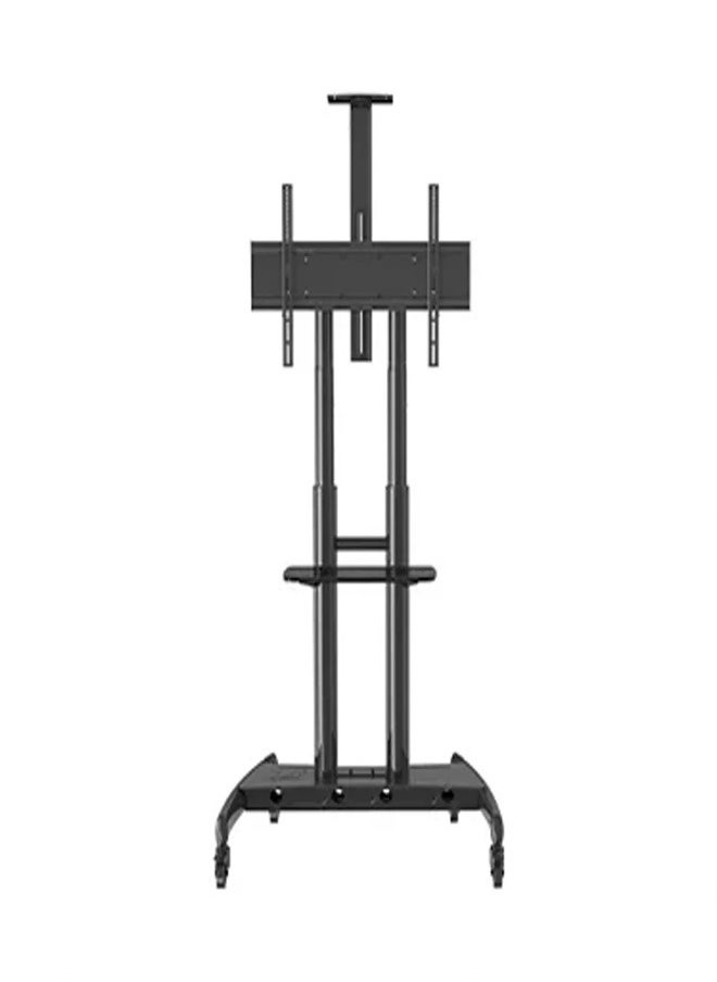 Skill Tech AVA1800 70 1P Large Height Adjustable Professional TV Trolley Stand for 55–86 Inch Screens, VESA 800x500mm, Max Load 91kg – Rolling TV Stand for Home & Office  Black  - Image 1