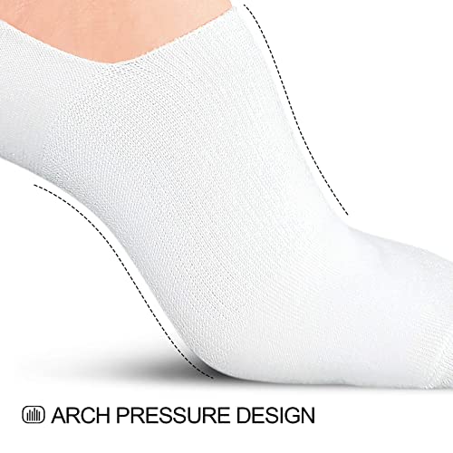 wernies No Show Socks Women Low Socks Non Slip Flat Boat Line 4 Pairs - Image 5