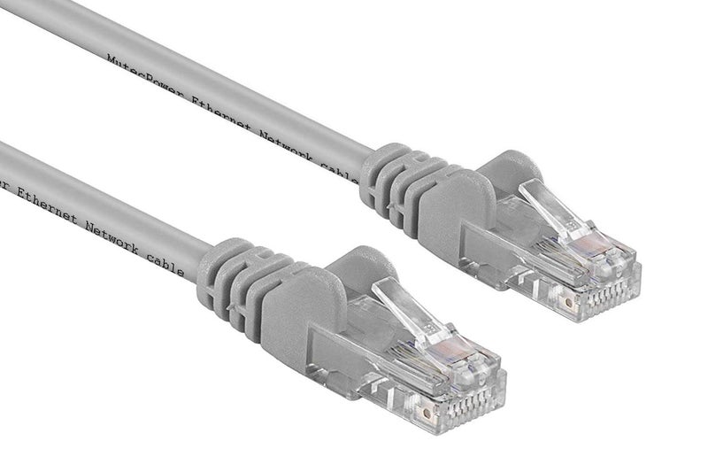 MutecPower Power Networking Cat6 Ethernet Cable with RJ-45 Plug - Grey - 20m - Image 1