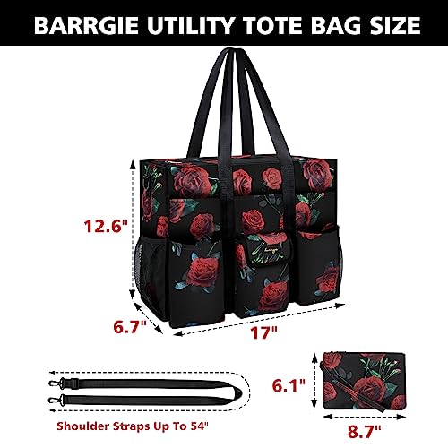 BARRGIE Utility Tote - Water Resistant Bag with 19 Exterior & Interior Pockets - Large Bag for Women, Teacher, Work - Image 4