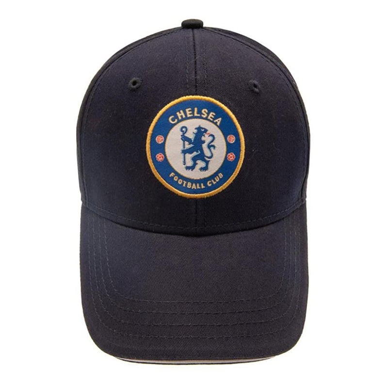 Chelsea FC Unisex Official Football Crest Baseball Cap (One Size) (Navy Blue) - Image 2