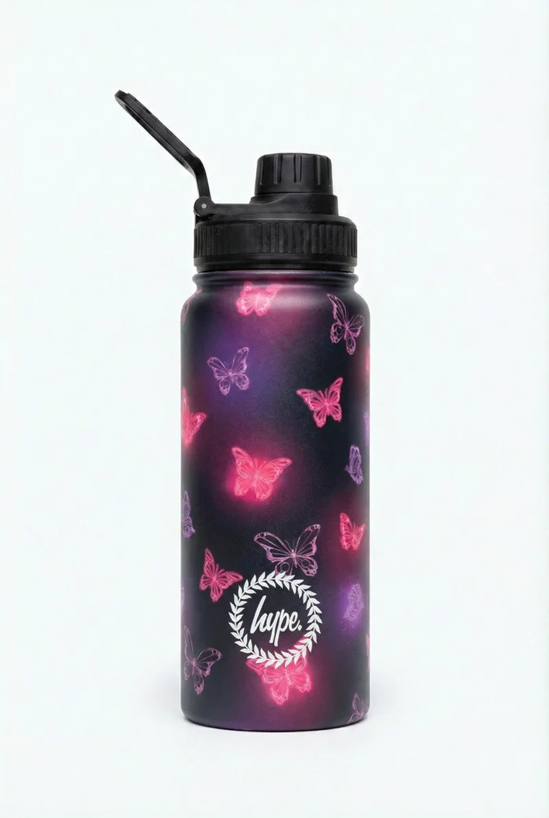 چاست هايب HYPE Water Bottle Pink Glow Butterfly