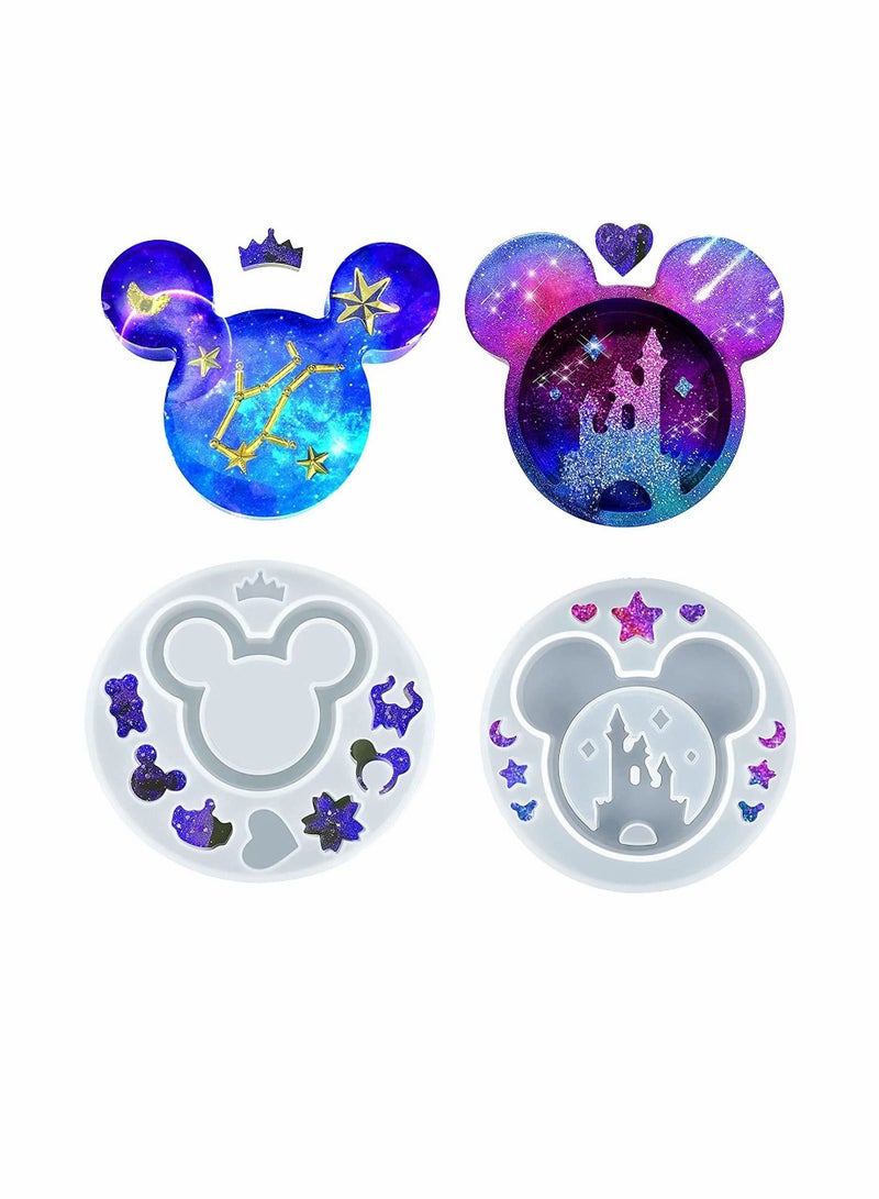 KASTWAVE Resin Molds, Cute Mouse Heads, Epoxy Resin, Silicone Castle Arch Casting Molds Are Used To Make Handmade Crafts(2PCS) - Image 1