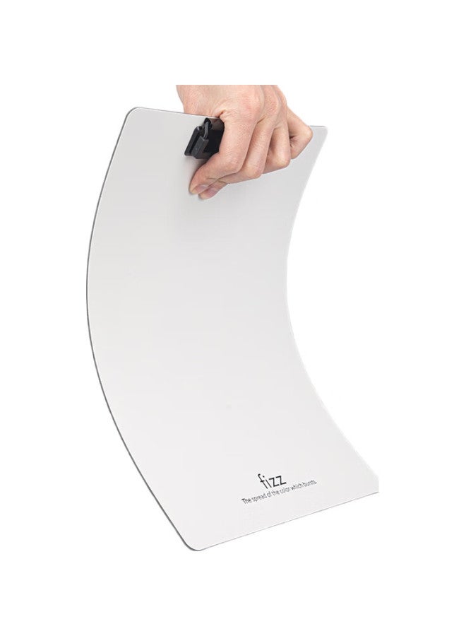 Fizz Fiz Metal Strong Clipboard, A4 Size, Thickened Pp Material, Writing Pad, Hard File Folder, Office Supplies, Student Stationery, Document Organizer, White A6383 - Image 1