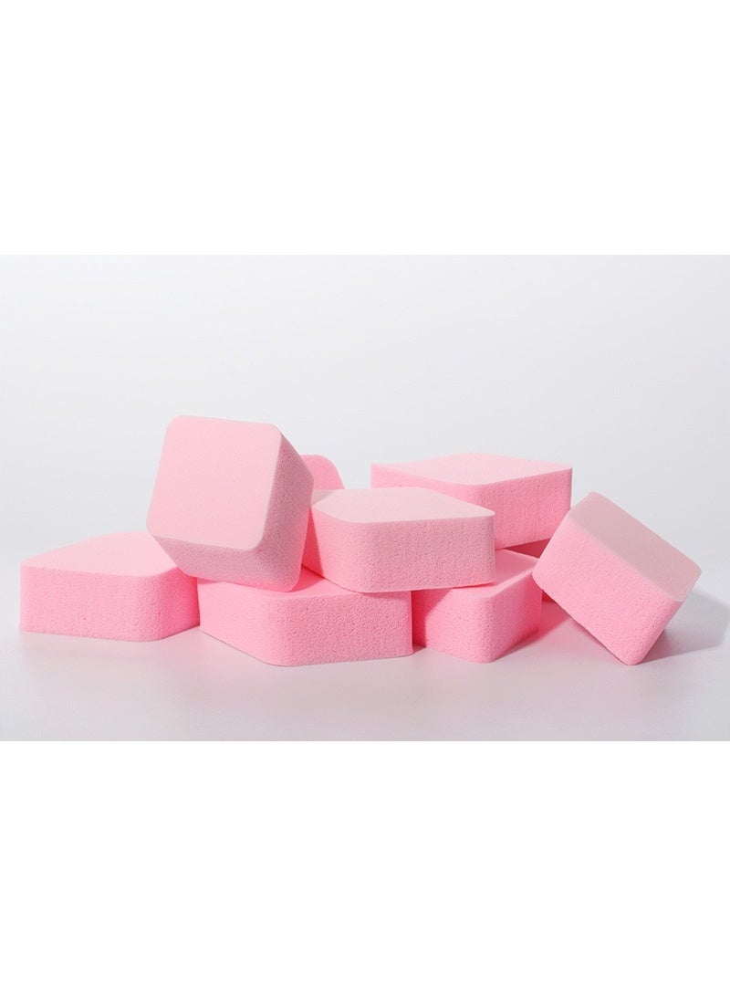 Ucanbe 12Pcs Multi-Color Rhombus Makeup Sponges – Dual-Use Dry & Wet Beauty Blenders, Reusable Soft Cosmetic Puffs for Foundation & Powder (Pink, White, Blue, Green) - Image 4
