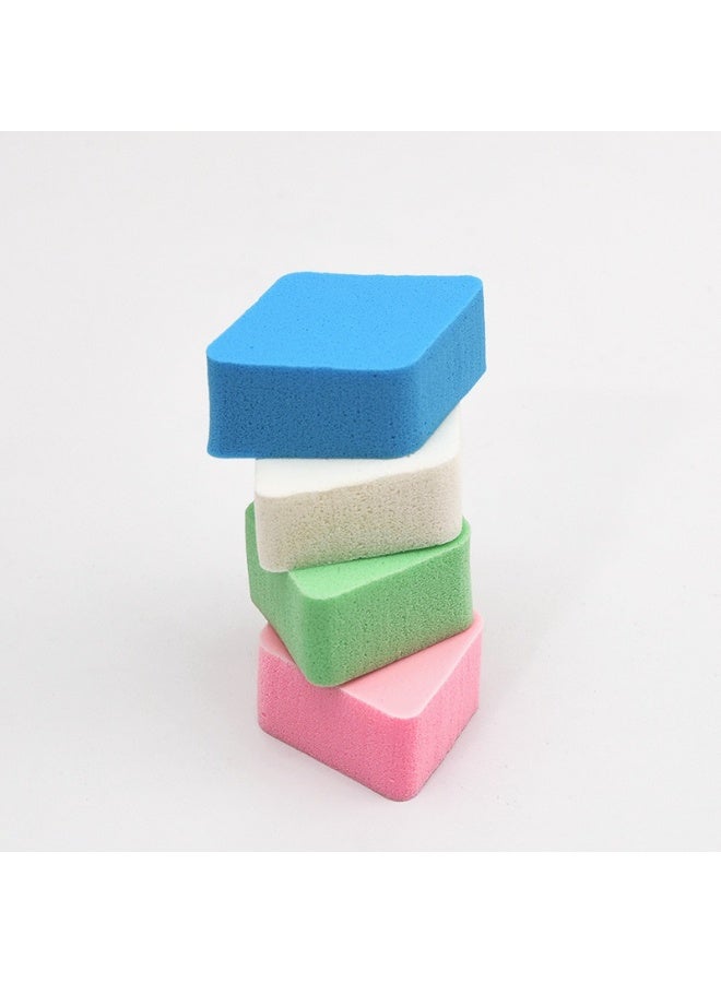 Ucanbe 12Pcs Multi-Color Rhombus Makeup Sponges – Dual-Use Dry & Wet Beauty Blenders, Reusable Soft Cosmetic Puffs for Foundation & Powder (Pink, White, Blue, Green) - Image 3