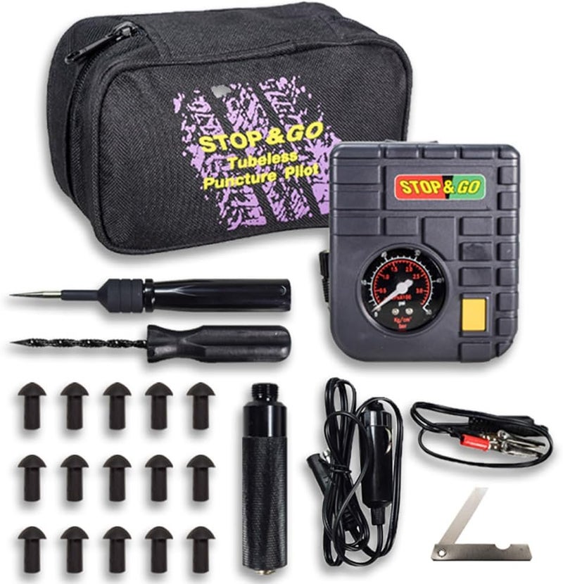 Stop & Go 6000 إصلاح الإطارات، أسود - Image 1