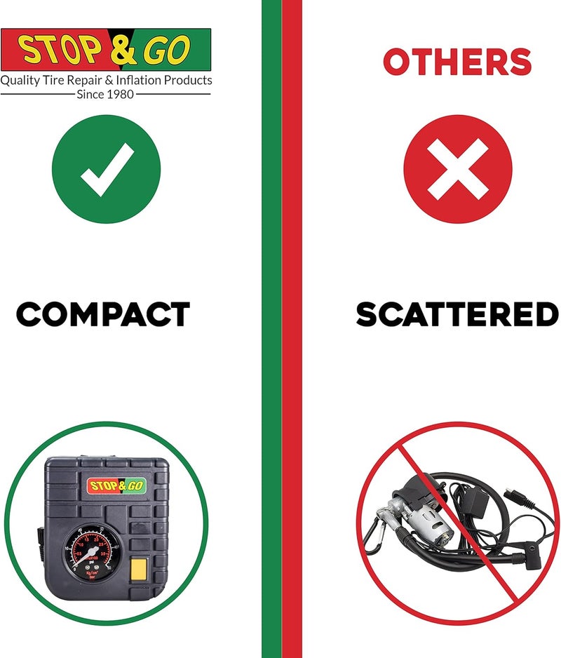 Stop & Go 6000 إصلاح الإطارات، أسود - Image 2