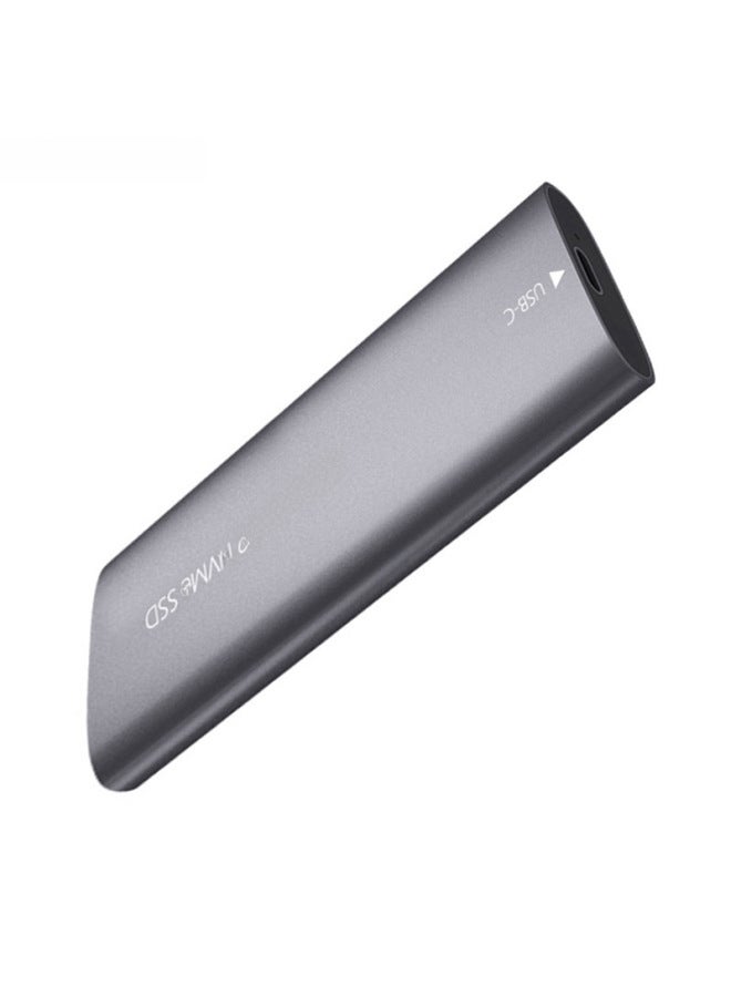 صندوق القرص الصلب m.2 يدعم بروتوكول NVMe SSD إلى USB3.1 صندوق القرص الصلب المحمول الخارجي المعدني الصلب من النوع c - اللون: TP06-AC (بروتوكول NVME واحد) رمادي - Image 2