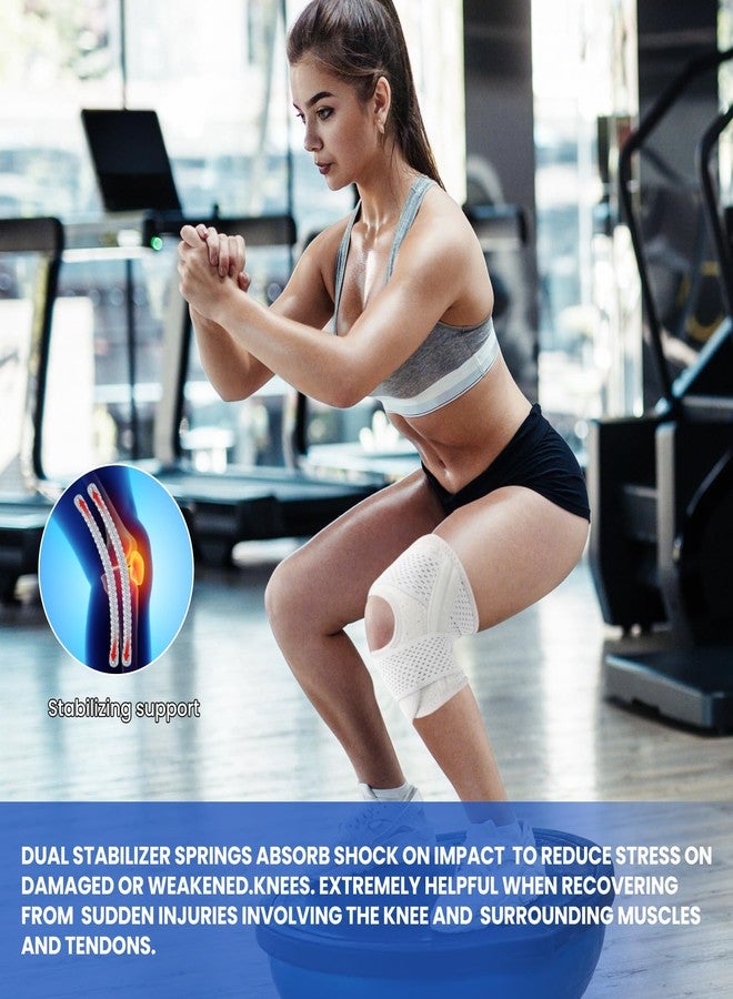 Galvaran Knee Brace for Women & Men with Side Stabilizers Upgraded for Meniscus Tear, ACL, MCL Arthritis Knee Pain Relief, Adjustable Breathable Injury Recovery Knee Support - Image 3