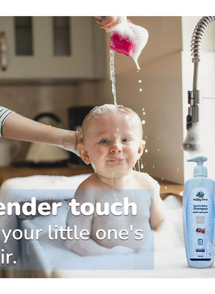Nappy time - Nappy Time Gentle Baby Shampoo: Date Extract Infused, Tear-Free Formula, Head to Toe - 400ml - Image 1