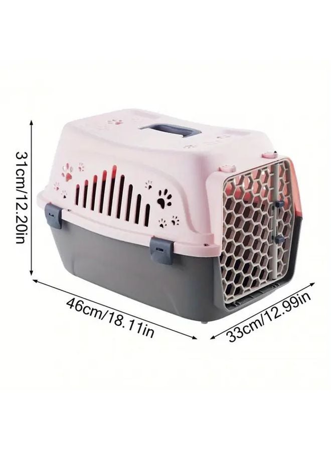 Airline Approved Pet Carrier With Wheels And Ventilation Beige Color - Image 3