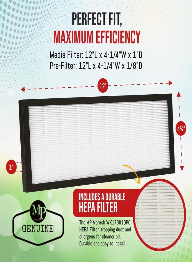 MP Maresh Products WK17001QPC HEPA Filter Replacement for Oreck V35729 Air Purifier - For Dust, and Particles, Premium HEPA Filter, Durable Design, Easy to Install - White 1-Pack - Image 2