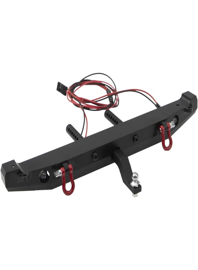 Treehobby مصد خلفي معدني لسيارة التحكم عن بعد من Treehobby، مزود بأضواء ووصلات جر، متوافق مع Traxxas TRX-4 وAxial SCX10 90046 و90047 وSCX10 II، قطع غيار ترقية لسيارات التحكم عن بعد بمقياس 1/10 - Image 1