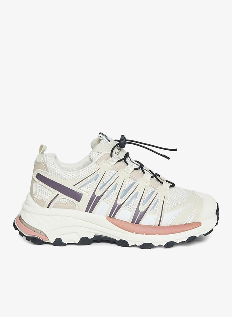 ستايلي اكتيف سنيكرز بتصميم شبكي ملون - Image 1