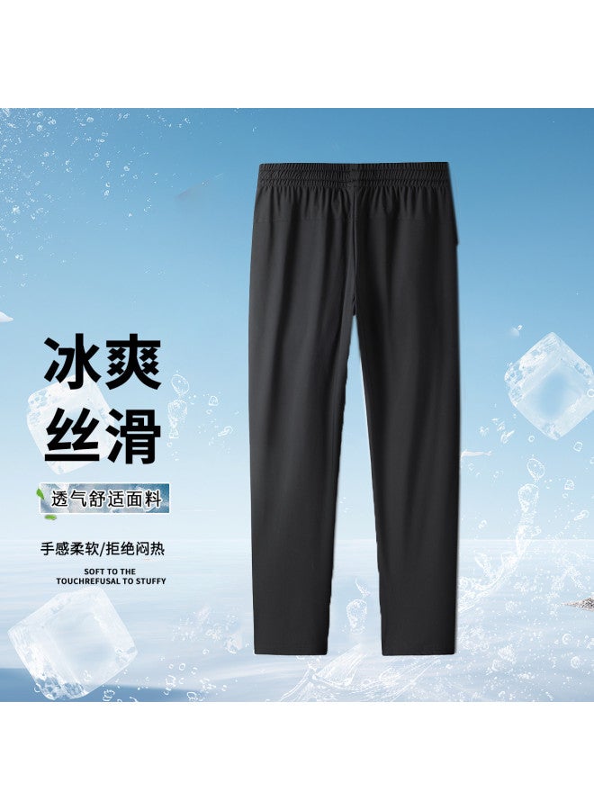 Tucano summer Lightweight Solid Color Simple Loose Versatile Outdoor Sports Dad Fit Straight Leg Casual Pants - Image 3