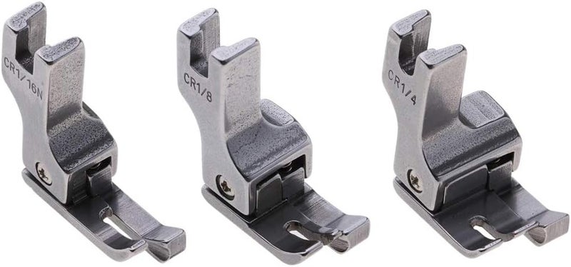 كلاراكو قدم تعويضية لماكينة خياطة صناعية، يمين، 1/16 بوصة، 1/8 بوصة، 1/4 بوصة، عبوة من 3 قطع - Image 1