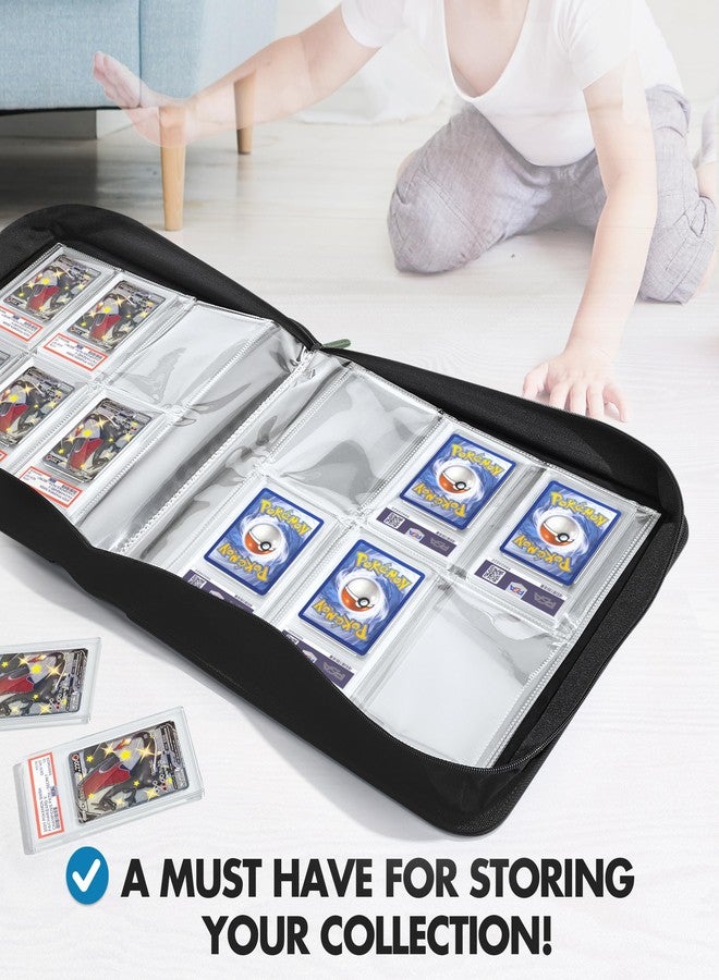 FunGuys Graded Card Binder, 60 PSA Slab Holder, 6 Pocket Graded Card Storage, Slab Binder, PSA Card Graded Display Case Album, Zipper Binder, MTG Card Binder - Image 5