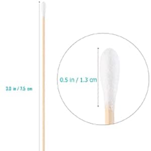 Cozron Cozron 600 Buds Ear Cleaning Buds Wooden Cotton Swabs Eco Friendly Ear Swabs for Removing Ear Wax Baby Care Art Craft etc 100 Pure Cotton Buds 600 Buds  - Image 2