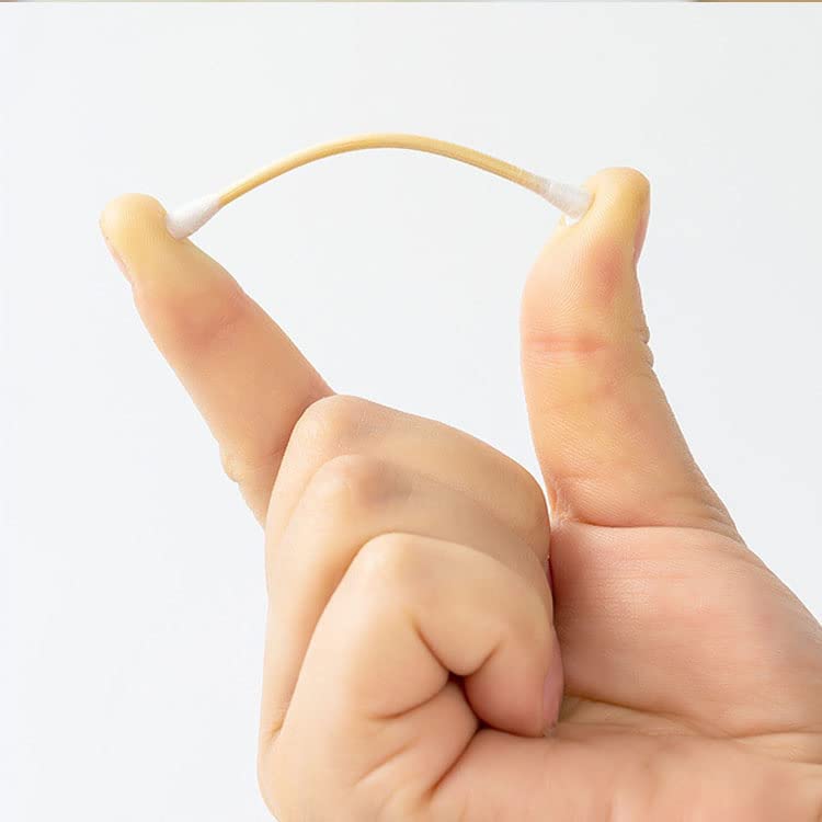 Cozron Cozron 600 Buds Ear Cleaning Buds Wooden Cotton Swabs Eco Friendly Ear Swabs for Removing Ear Wax Baby Care Art Craft etc 100 Pure Cotton Buds 600 Buds  - Image 4