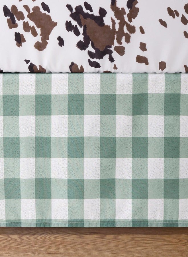 The Peanut Shell The Peanutshell 3 Piece Baby Crib Bedding Set for Boys & Girls - Newborn, Infant & Toddler Nursery Bed Set Decor with Fitted Crib Sheet, Dust Ruffle Comforter - Boho Farm - Image 4