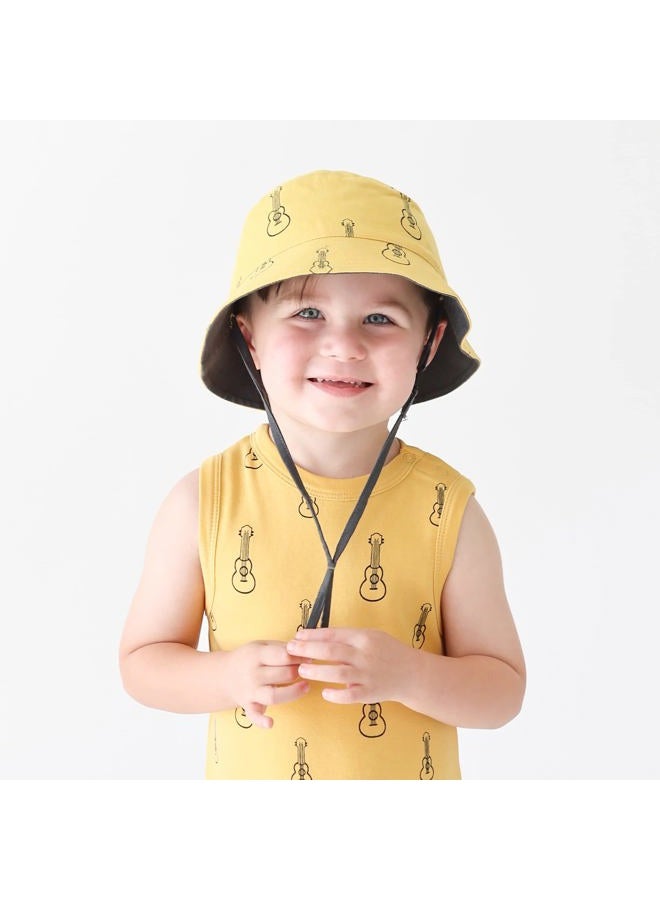 Parade Organic Tank Rompers - Signature Prints Yellow Ukuleles 6-12 Months - Image 4