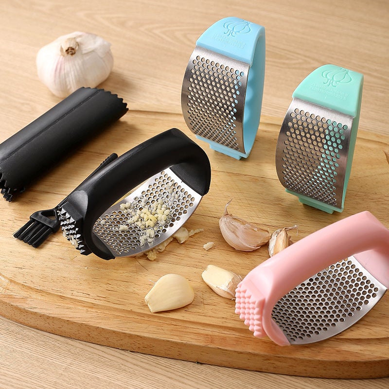 Multi-Purpose 304 Stainless Steel Garlic Press Meat Floss Press Garlic Two-In-One Garlic Press - Image 2