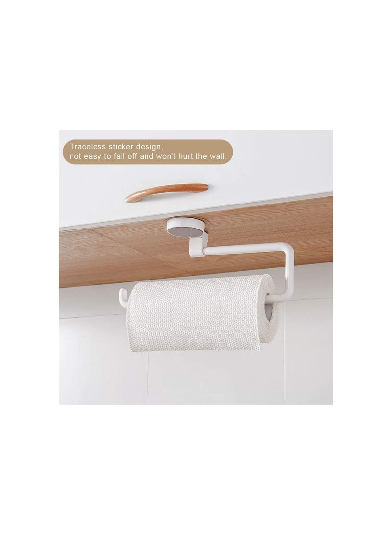 GGOOT Paper Towel Holder, No-Drilling Suction Cup Toilet Paper Roll Holder Wall Mounted Bathroom Tissue Rack Bathroom Kitchen Roll Rack Storage Holder for Bathroom Kitchen - Image 5