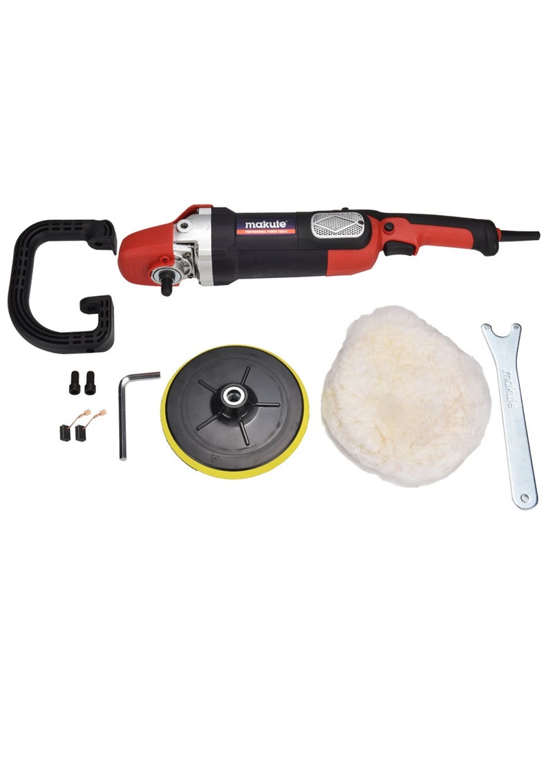 makute High-Performance Car Polisher - 1680W, 600-3000 RPM, 2m Cable, 180mm Buffing Pad, 220-240V/50-60Hz CP006  - Image 1