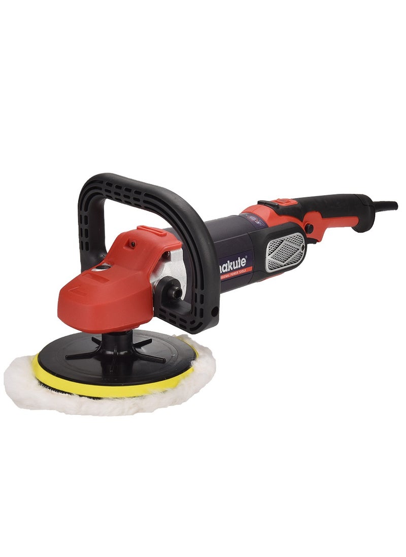 makute High-Performance Car Polisher - 1680W, 600-3000 RPM, 2m Cable, 180mm Buffing Pad, 220-240V/50-60Hz CP006  - Image 2