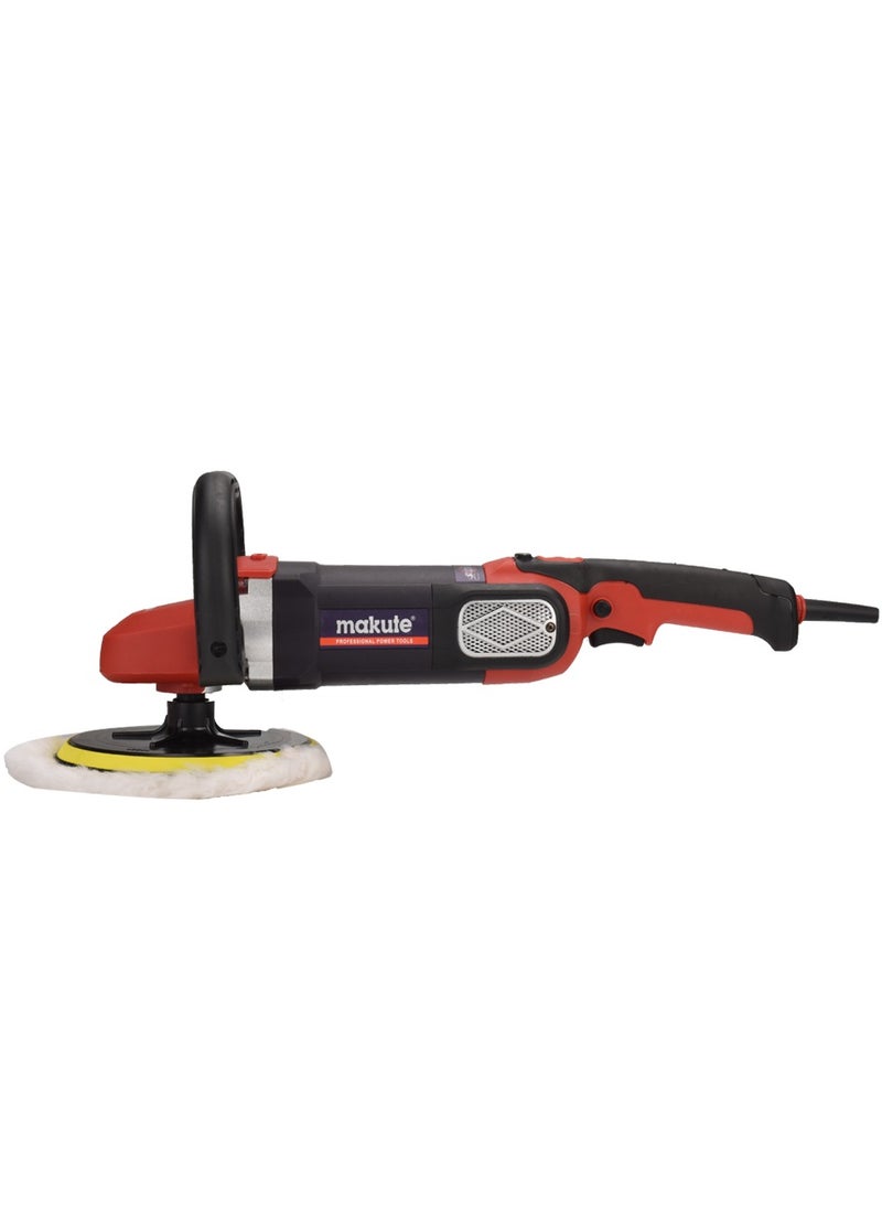 makute High-Performance Car Polisher - 1680W, 600-3000 RPM, 2m Cable, 180mm Buffing Pad, 220-240V/50-60Hz CP006  - Image 3